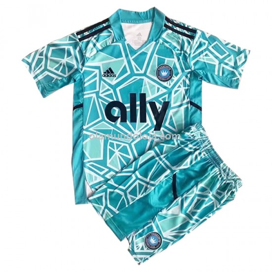 Camisola Charlotte FC Criança Equipamento Primeiro 2022-2023 Manga Corta